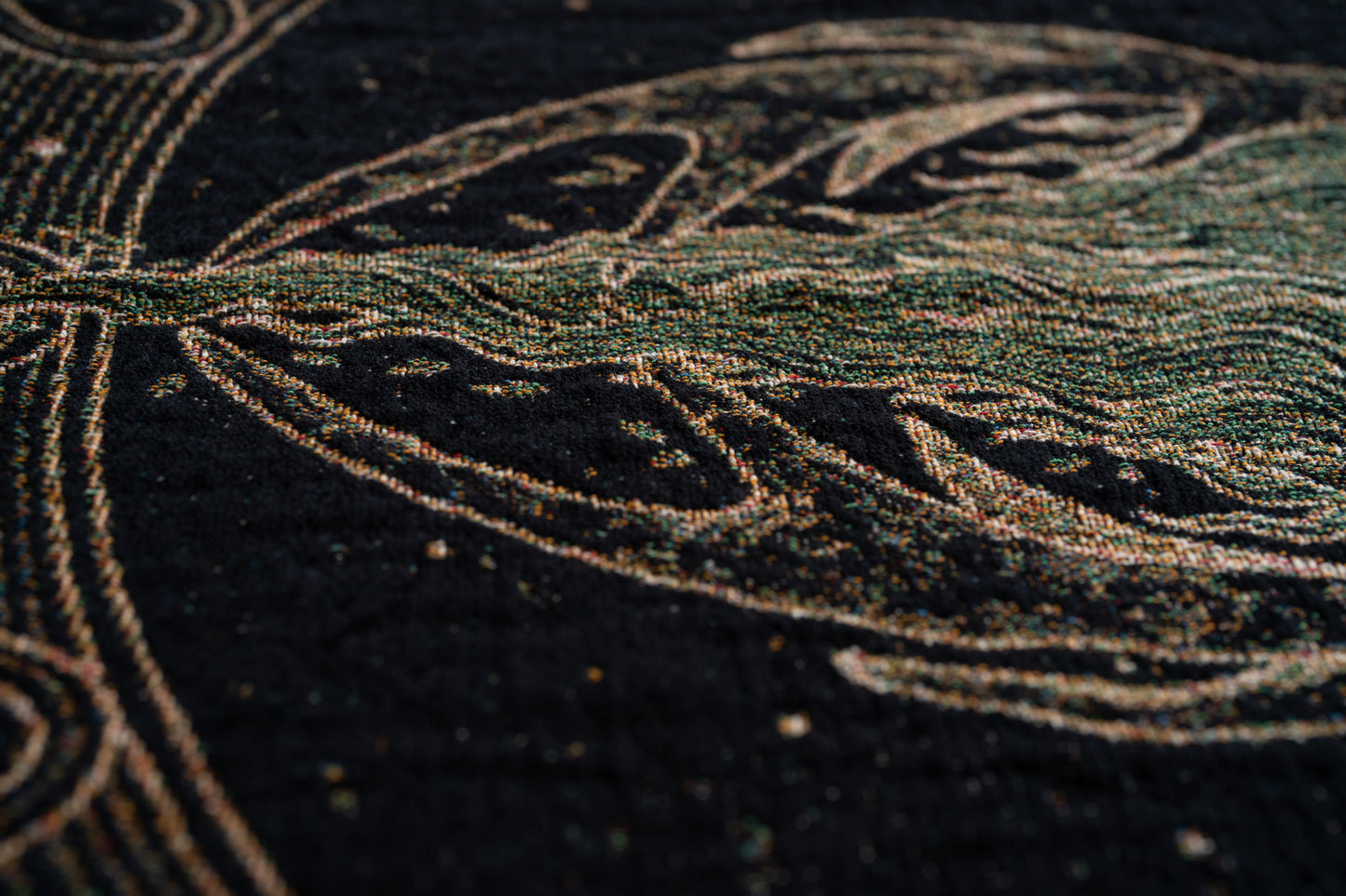 Blackbraid II: Woven Tapestry Blanket