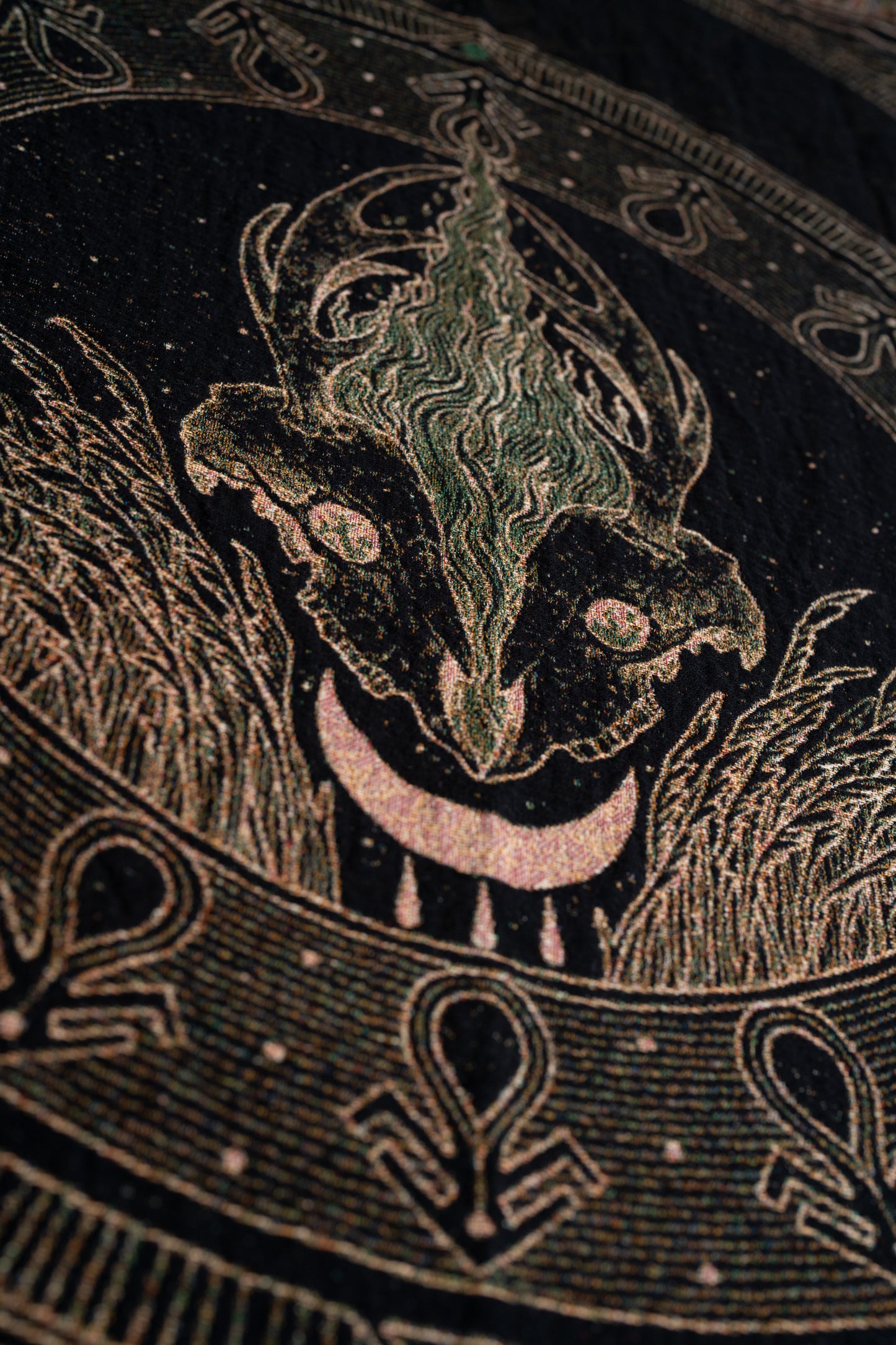 Blackbraid II: Woven Tapestry Blanket