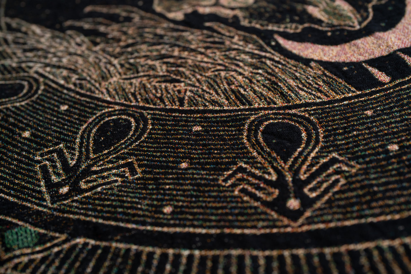 Blackbraid II: Woven Tapestry Blanket
