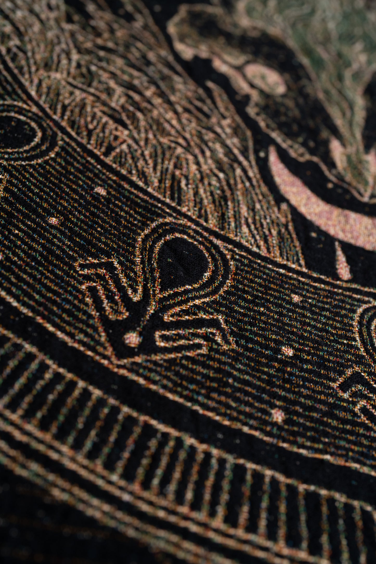 Blackbraid II: Woven Tapestry Blanket