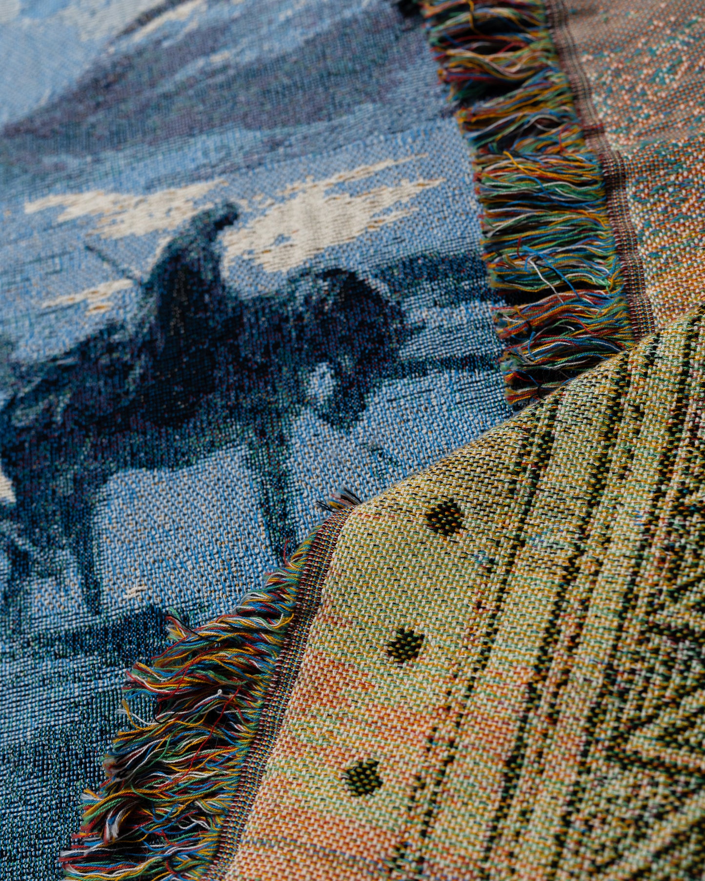 Blackbraid III: Woven Tapestry Blanket