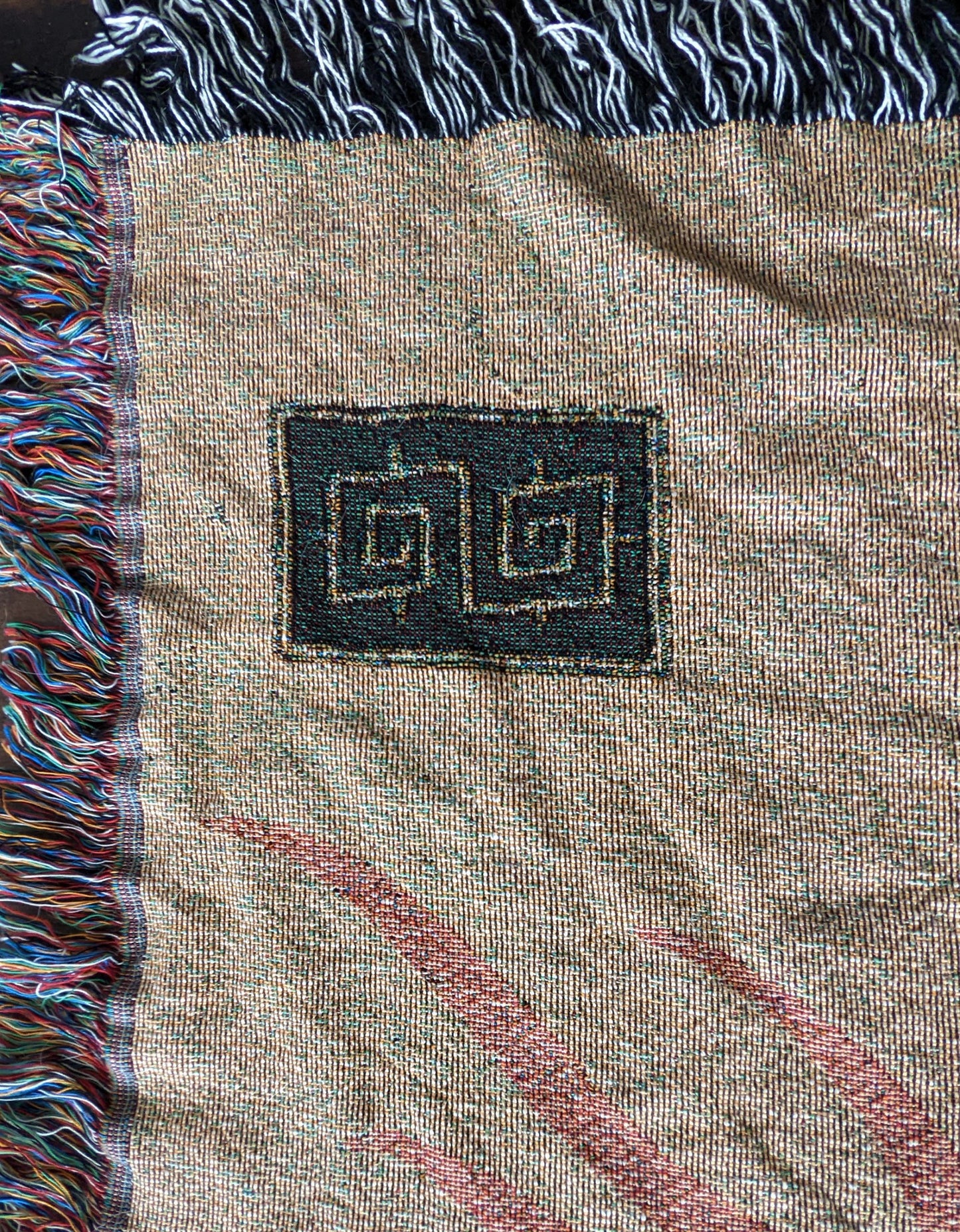 Blackbraid I Woven Tapestry Blanket