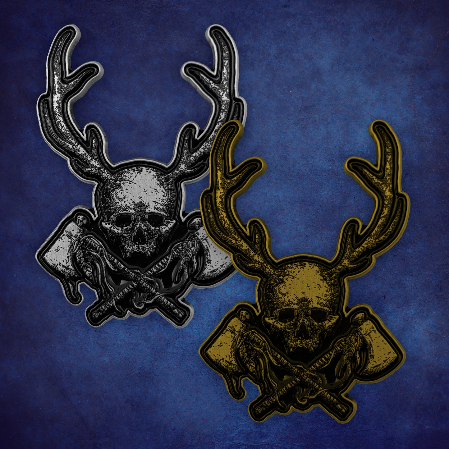Enamel Pin: Tomahawk Skull