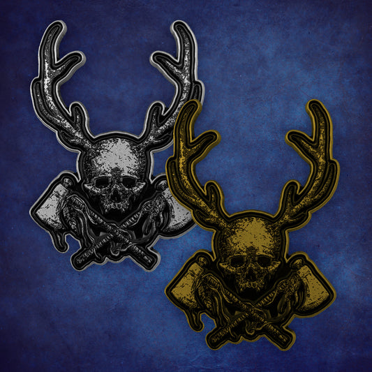 Enamel Pin: Tomahawk Skull