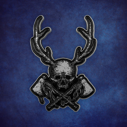 Enamel Pin: Tomahawk Skull