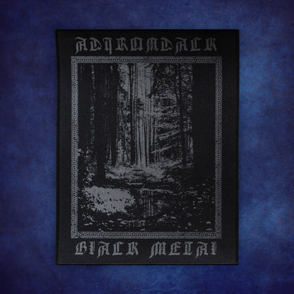 Dark Silver Adirondack Black Metal Back Patch