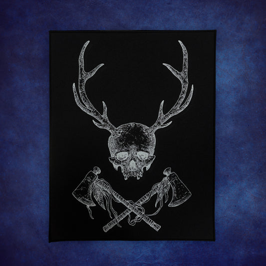 Tomahawk Skull Back Patch