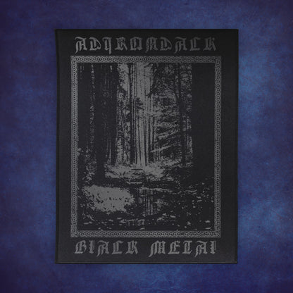 Dark Silver Adirondack Black Metal Back Patch